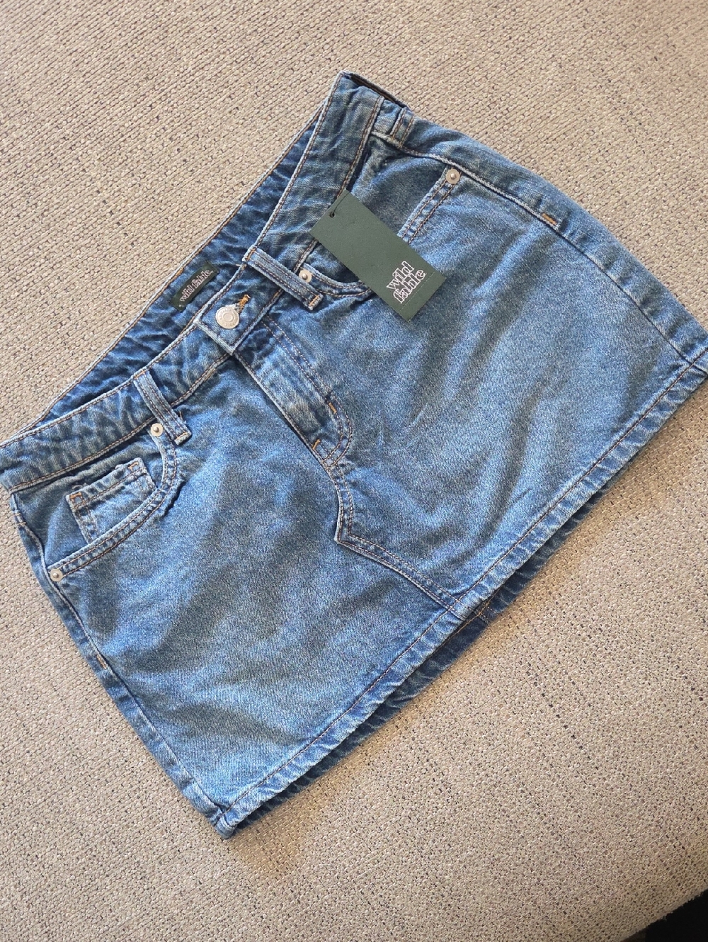 wild fable Light Blue Denim Mini Skirt